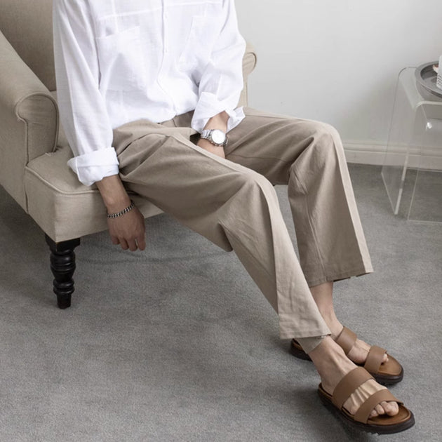ANKLE SPLIT PANTS - Aumori