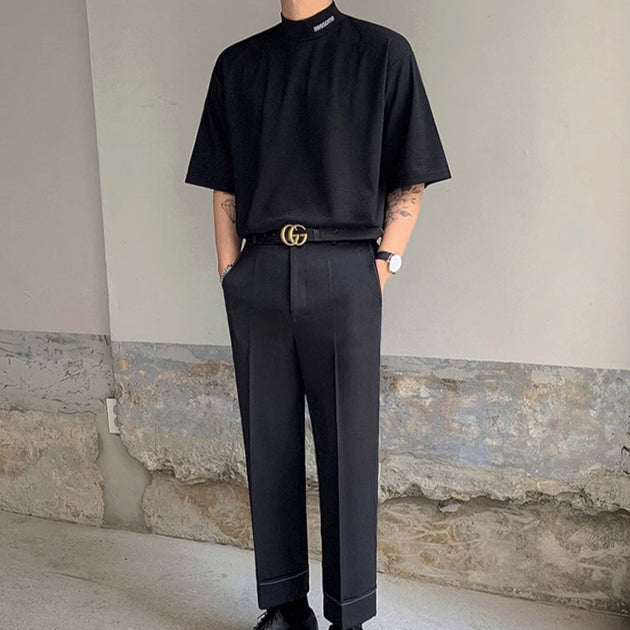 AWESOME HIGH COLLAR T - SHIRT - Aumori