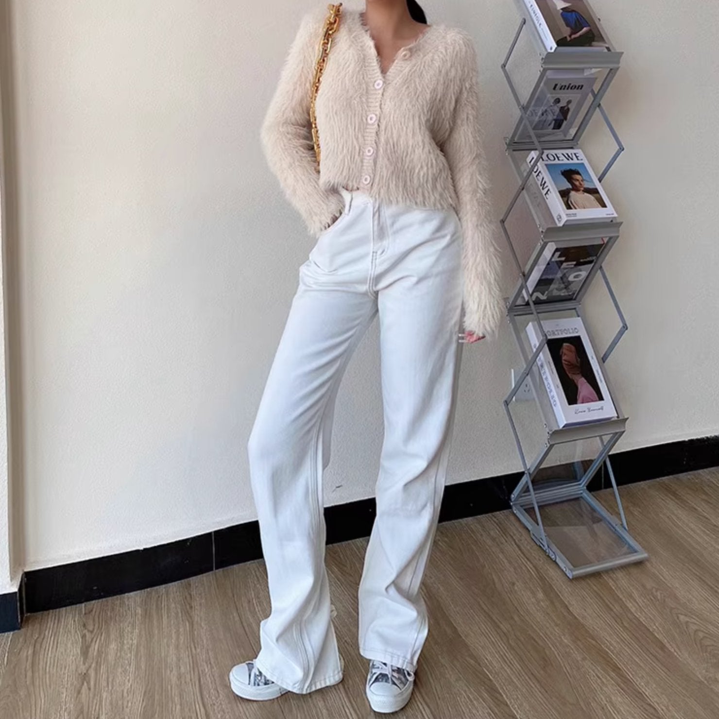 BACK SPLIT JEANS - Aumori