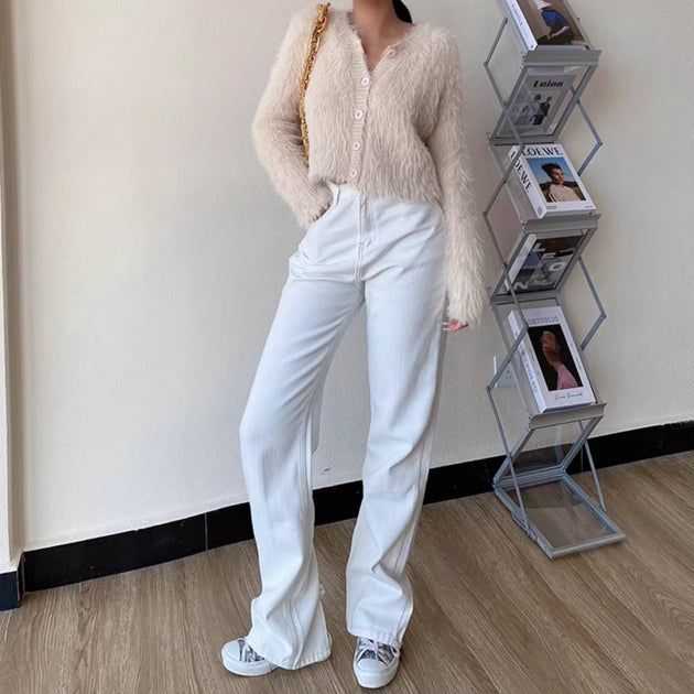 BACK SPLIT JEANS - Aumori