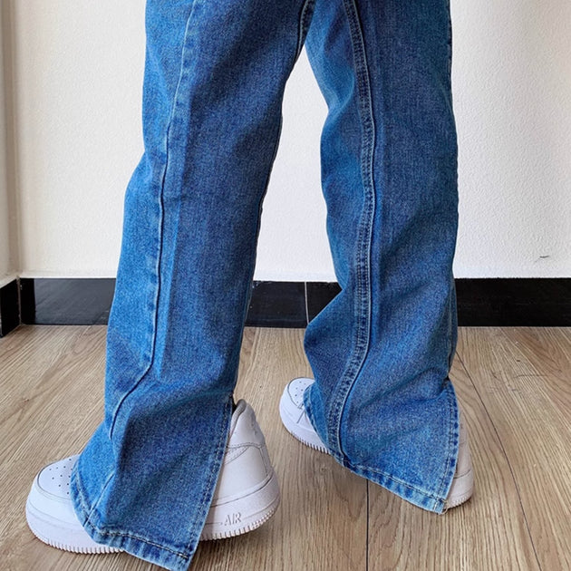 BACK SPLIT JEANS - Aumori