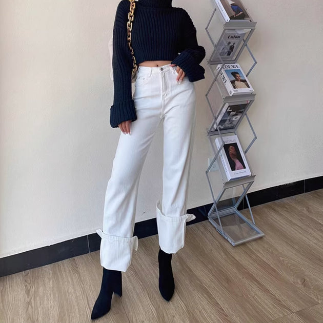 BACK SPLIT JEANS - Aumori