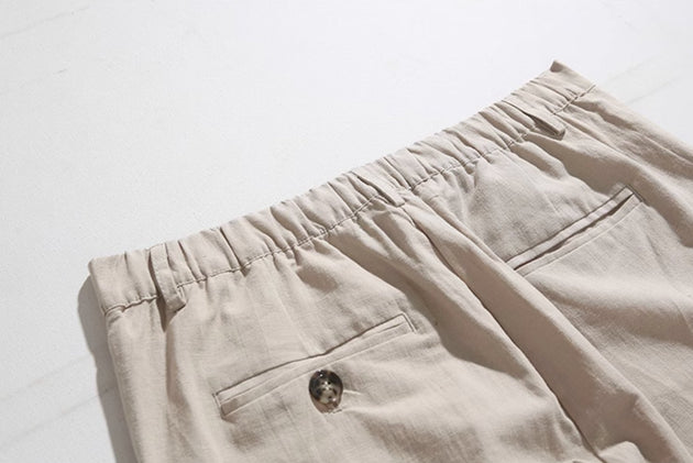 BUTTON ANKLE PANTS - Aumori