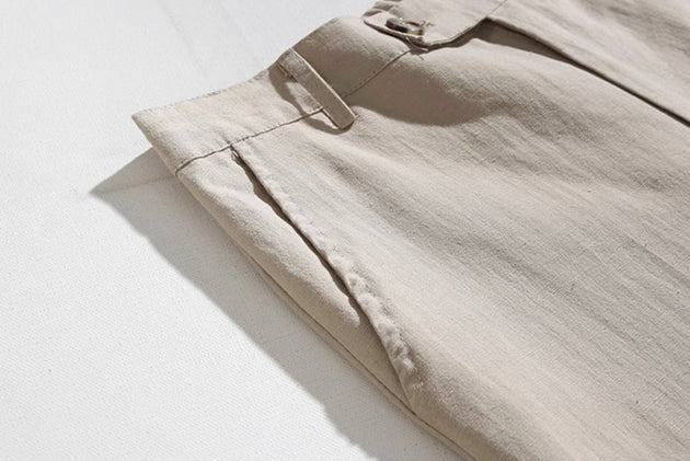 BUTTON ANKLE PANTS - Aumori