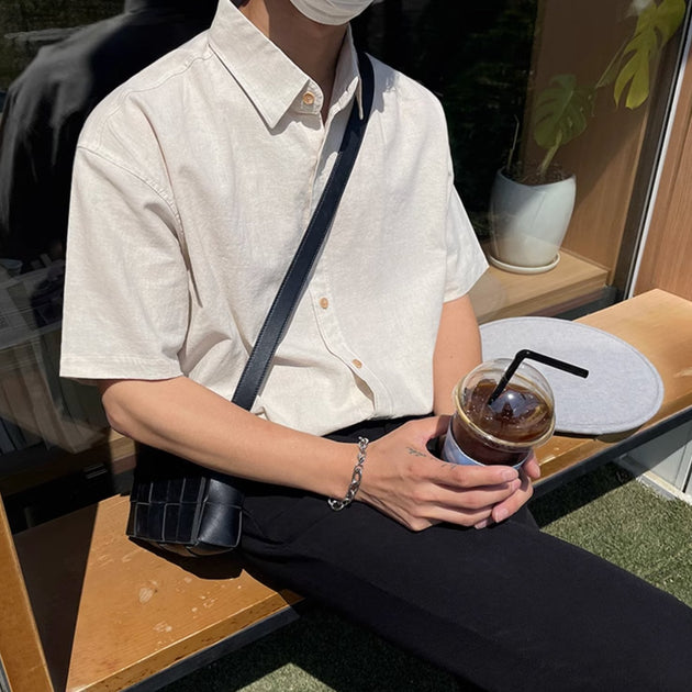 BUTTONED COTTON SHIRT - Aumori