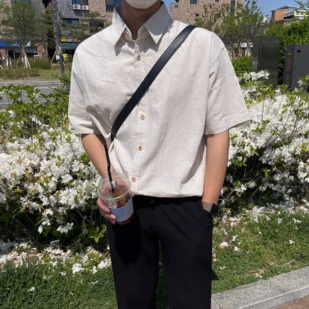 BUTTONED COTTON SHIRT - Aumori