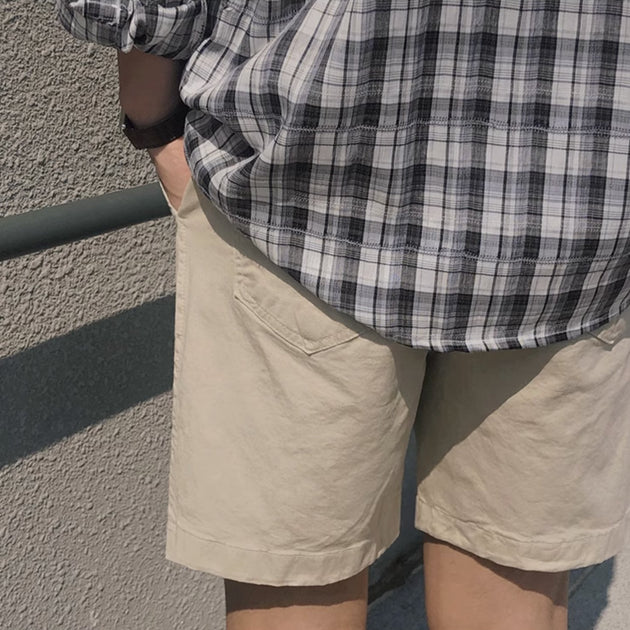 BUTTONED SHORTS - Aumori