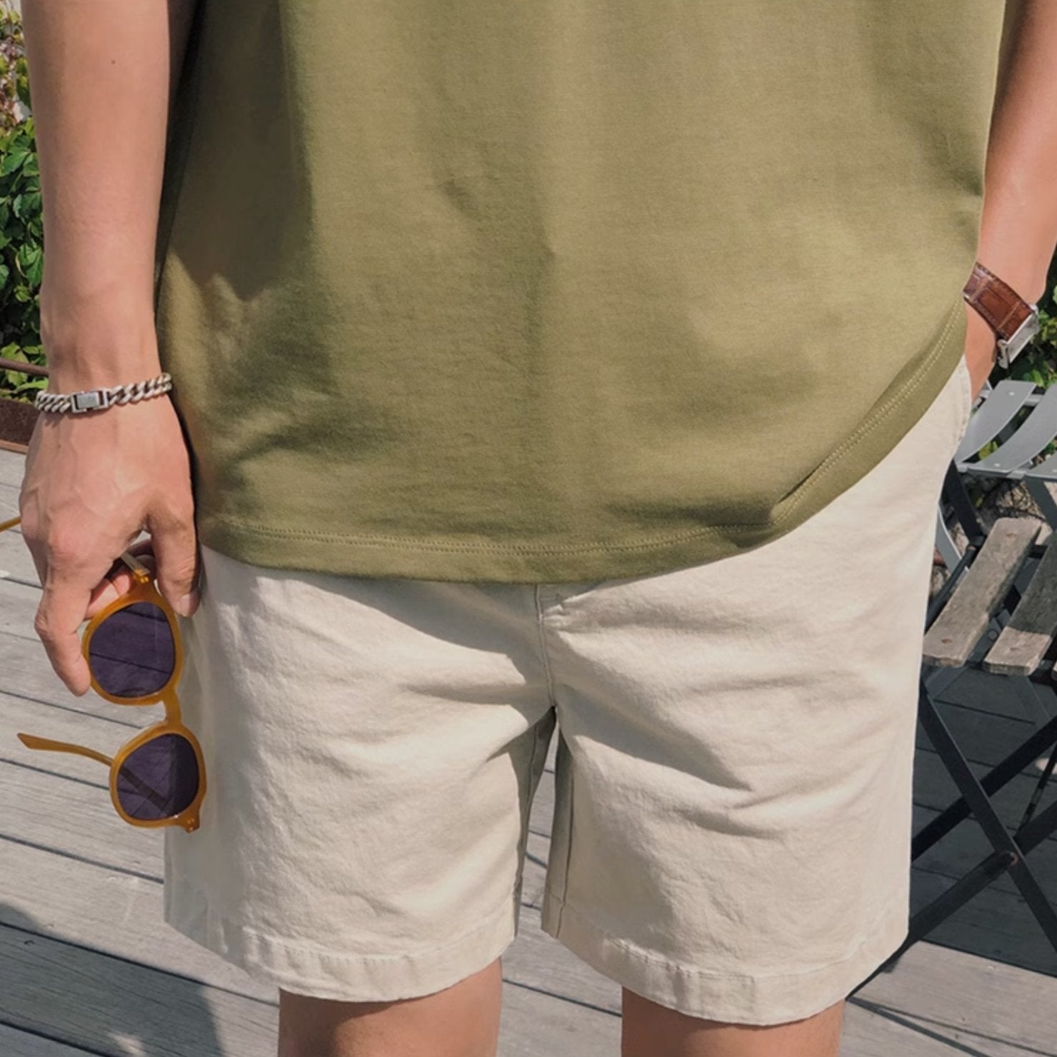BUTTONED SHORTS - Aumori