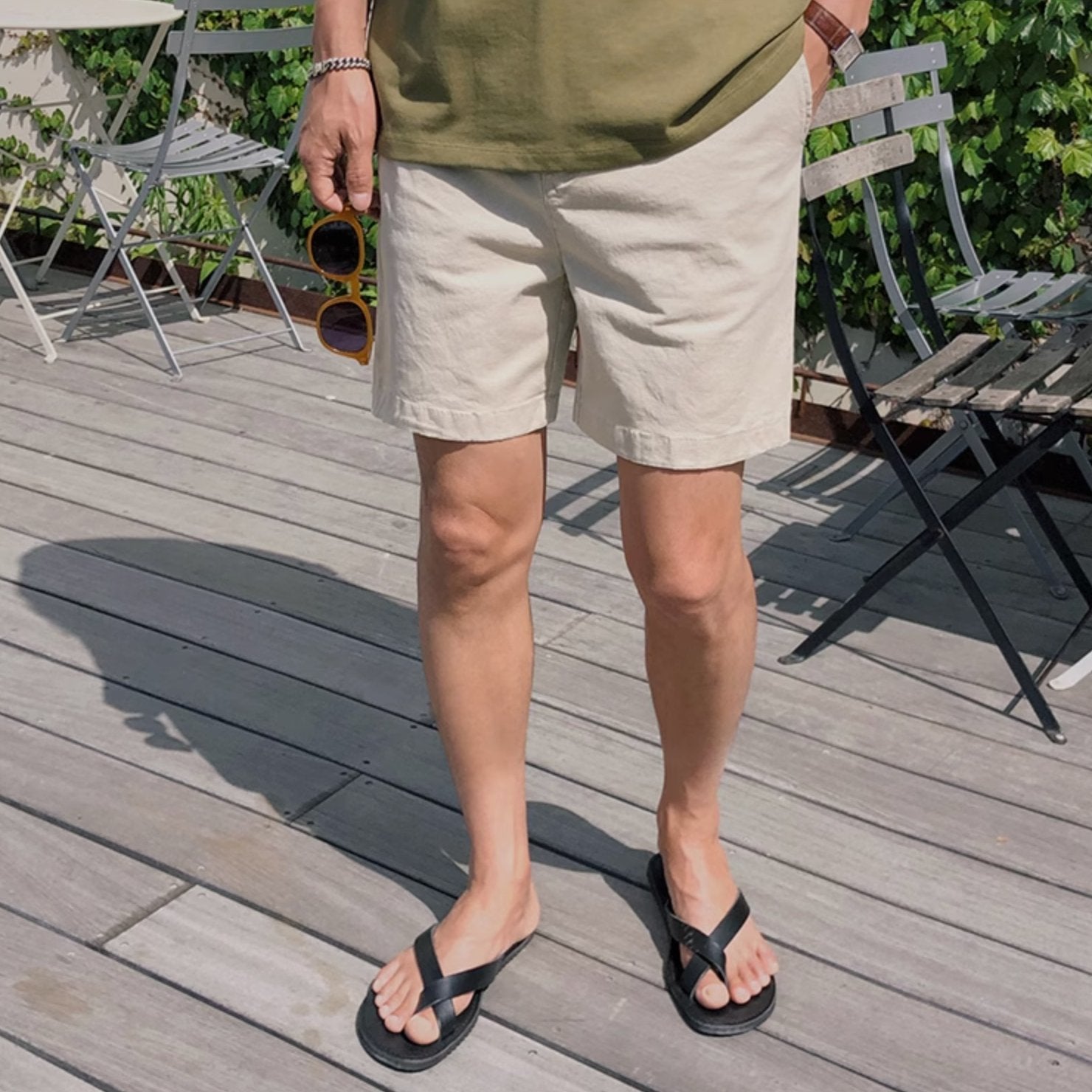 BUTTONED SHORTS - Aumori