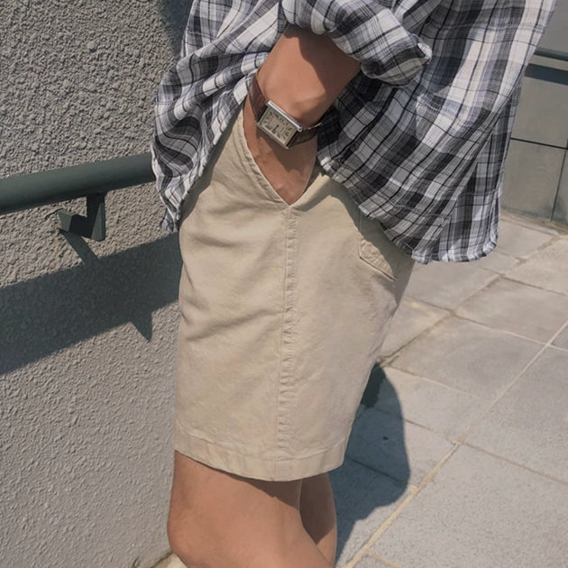 BUTTONED SHORTS - Aumori