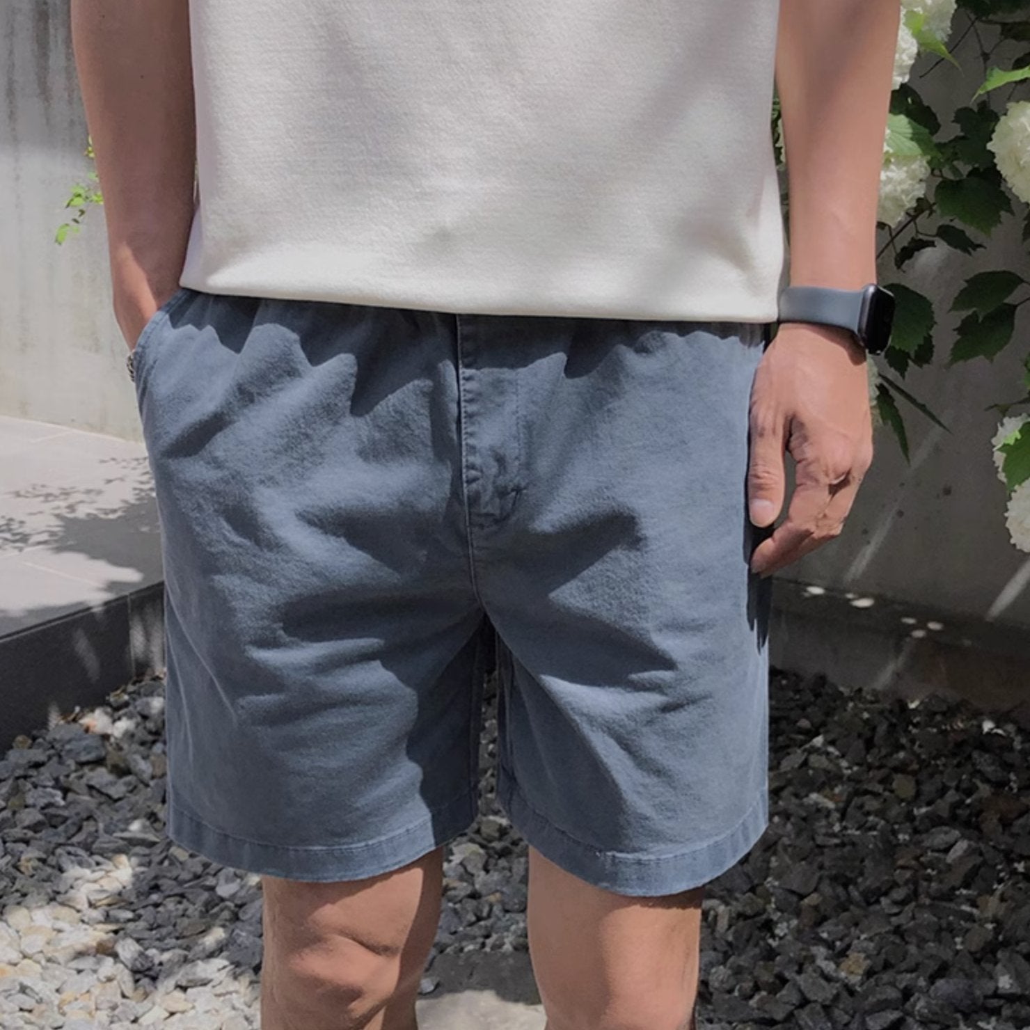 BUTTONED SHORTS - Aumori