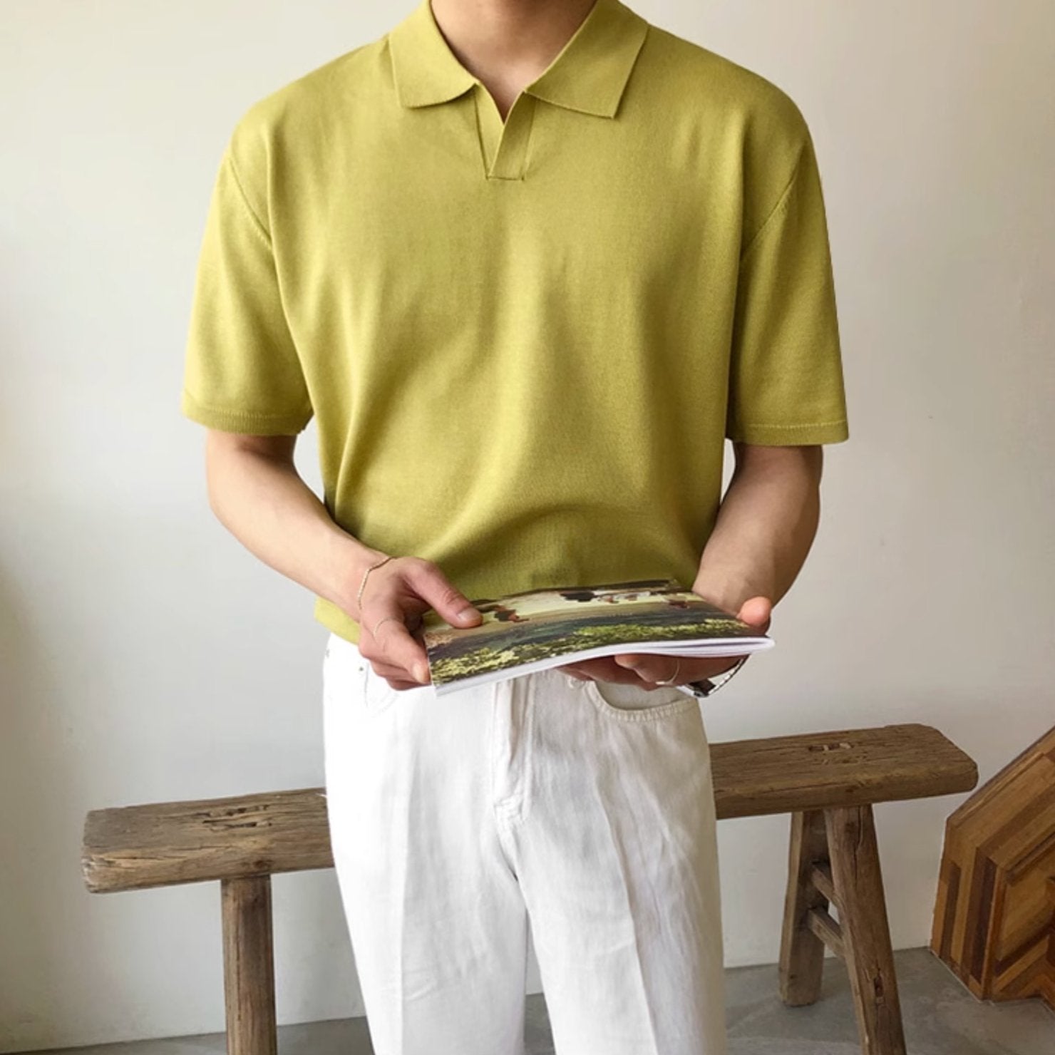 BUTTONLESS SHORT SLEEVE POLO - Aumori