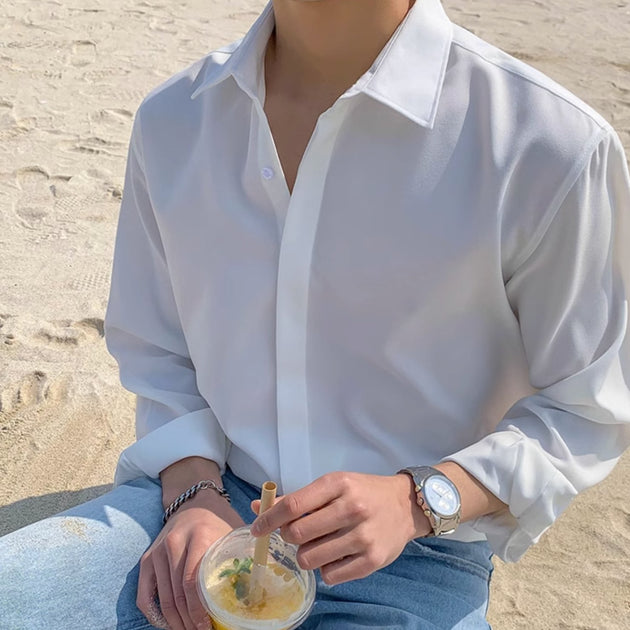 BUTTONLESS SUMMER SHIRT - Aumori
