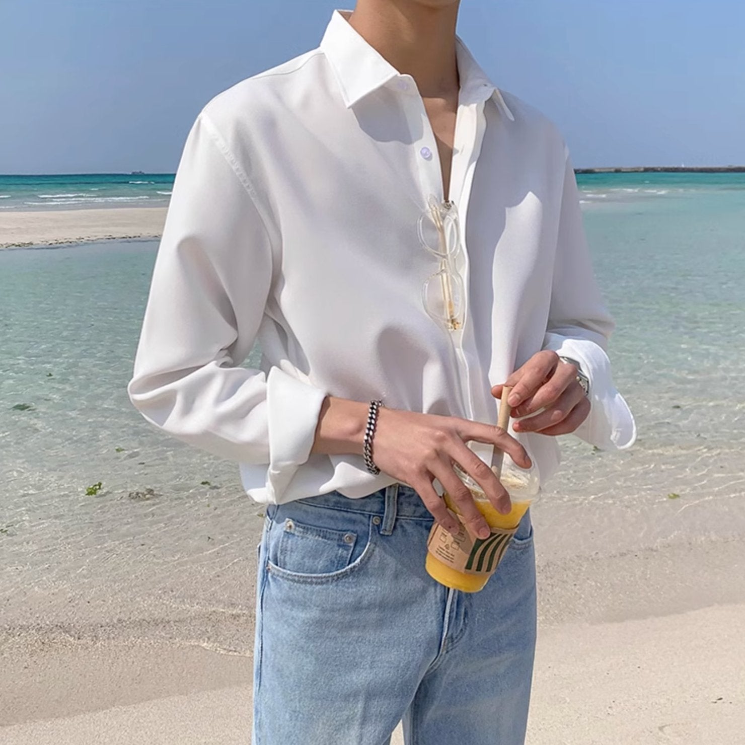 BUTTONLESS SUMMER SHIRT - Aumori