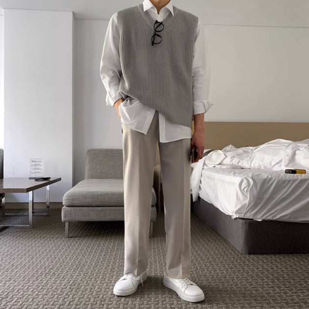 CASUAL STRAIGHT PANTS - Aumori