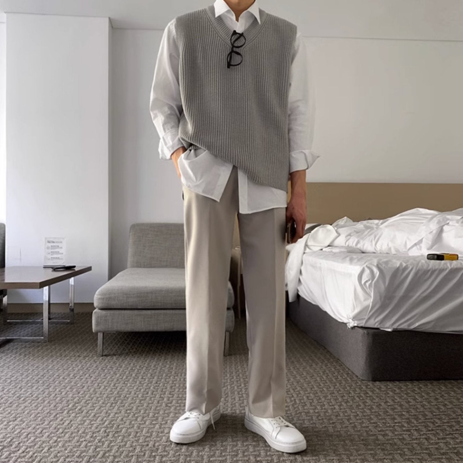 CASUAL STRAIGHT PANTS - Aumori
