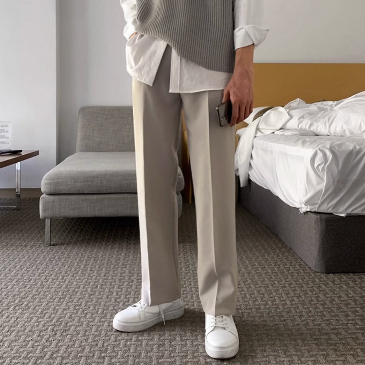 CASUAL STRAIGHT PANTS - Aumori