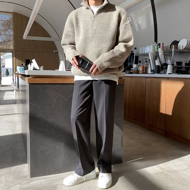 CASUAL STRAIGHT PANTS - Aumori