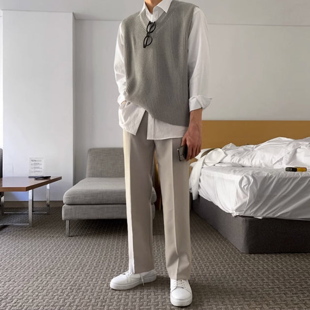 CASUAL STRAIGHT PANTS - Aumori