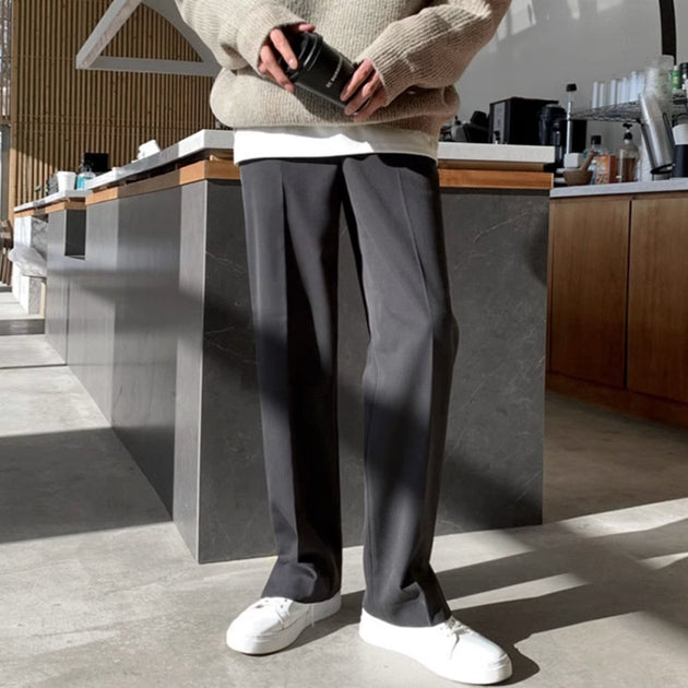 CASUAL STRAIGHT PANTS - Aumori