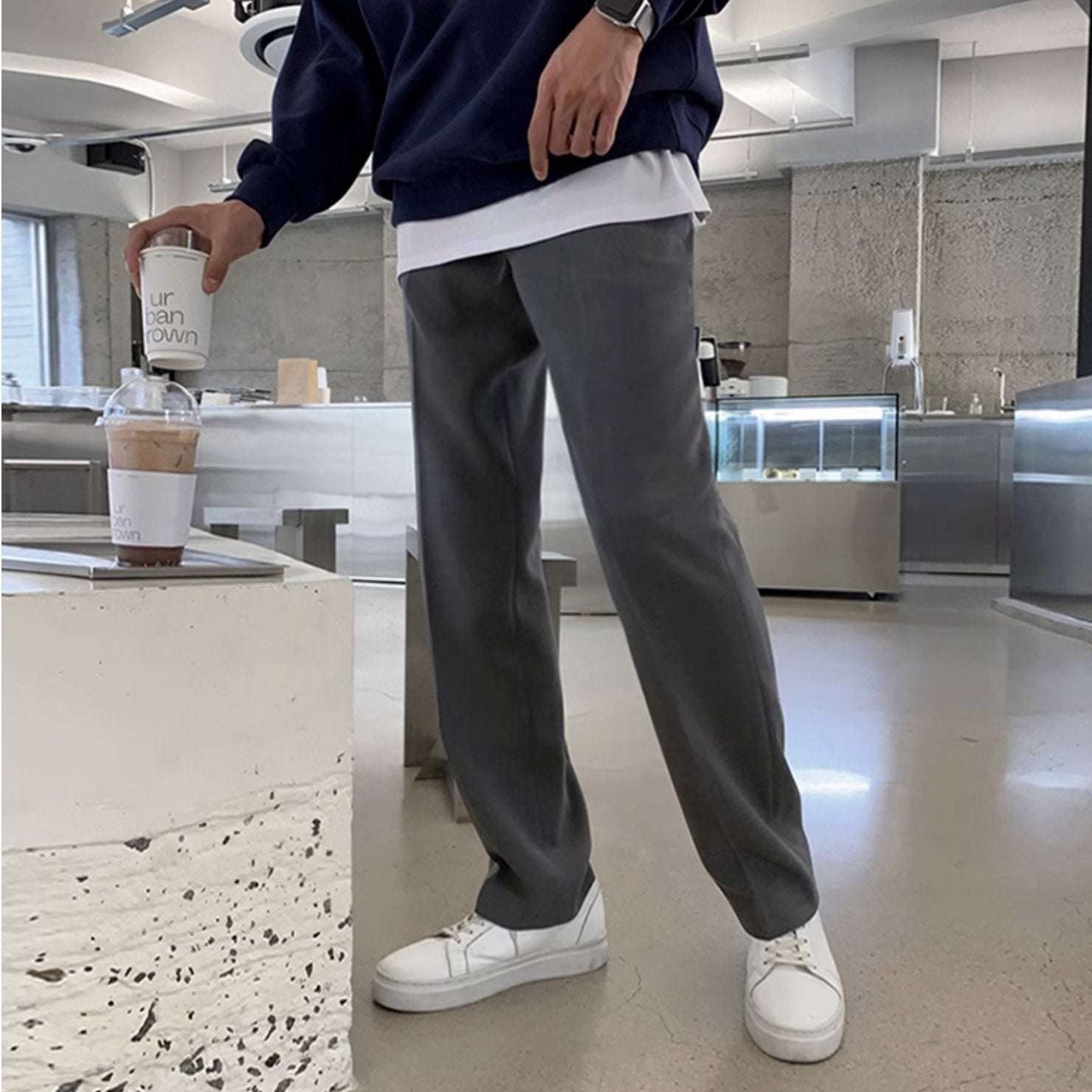 CASUAL STRAIGHT PANTS - Aumori