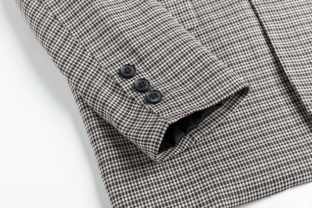 CHECKERED CASUAL BLAZER - Aumori