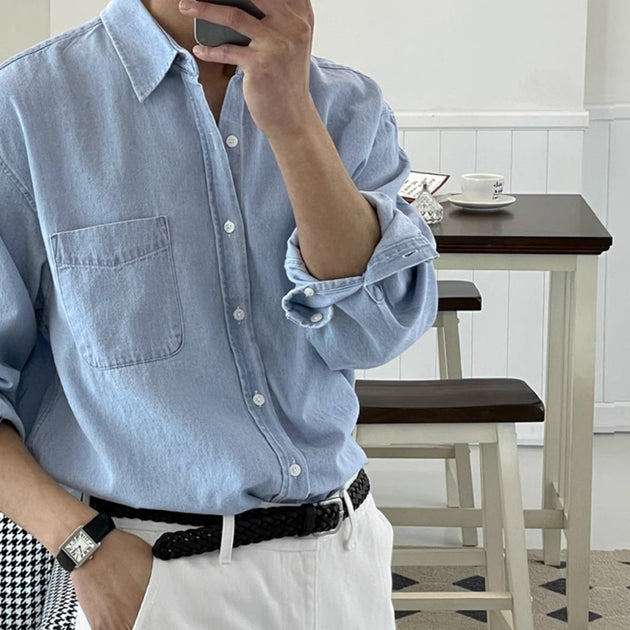 CLASSIC DENIM LONG SLEEVE - Aumori