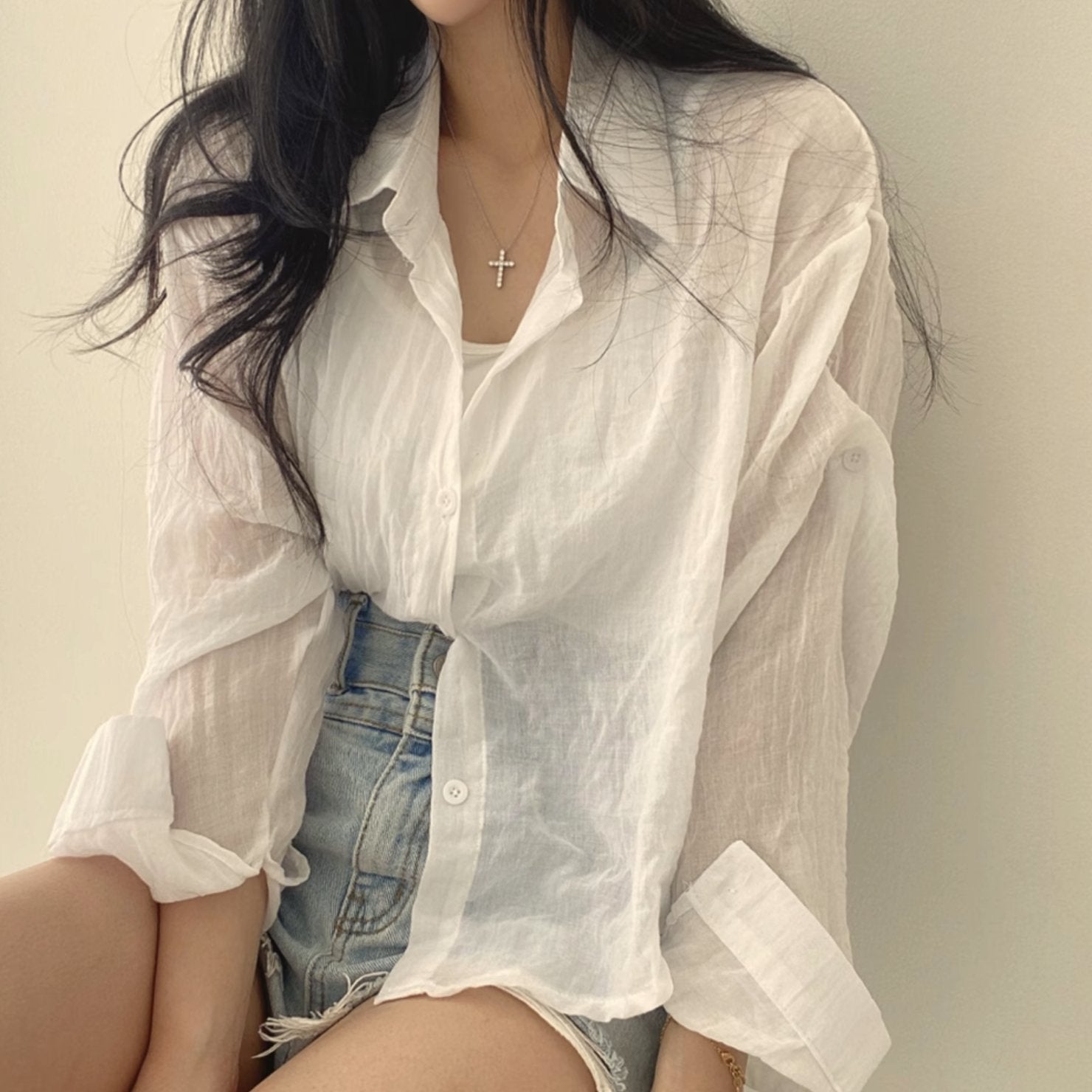 CLASSIC LINEN SHIRT - Aumori