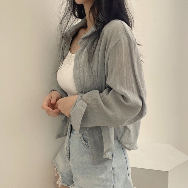CLASSIC LINEN SHIRT - Aumori