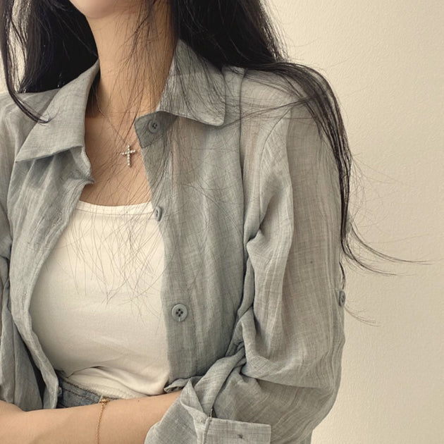 CLASSIC LINEN SHIRT - Aumori