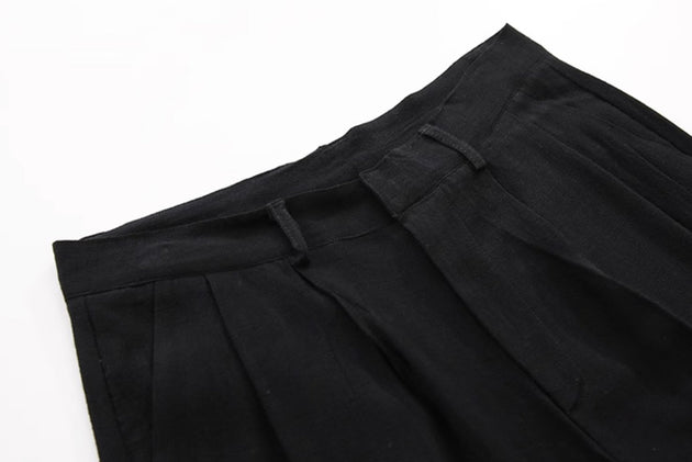 CLASSIC LINEN SHORTS - Aumori