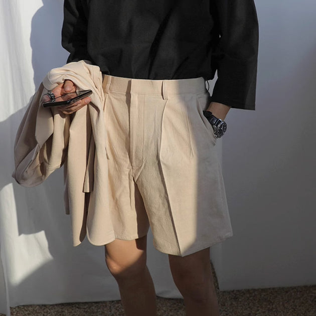CLASSIC LINEN SHORTS - Aumori