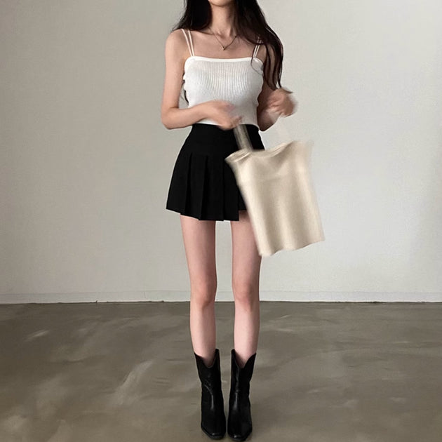CLASSIC RIB CROP TOP - Aumori