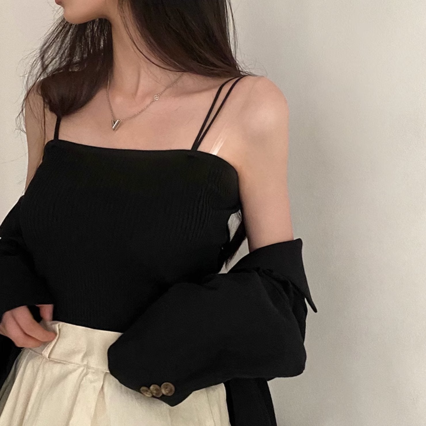 CLASSIC RIB CROP TOP - Aumori