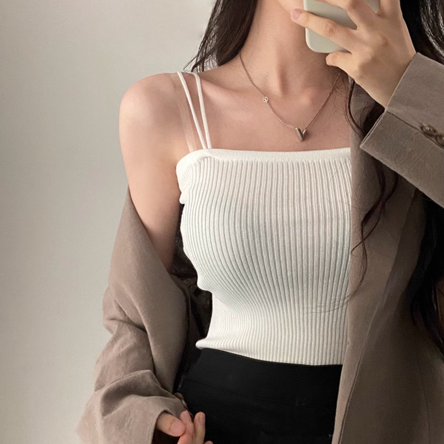 CLASSIC RIB CROP TOP - Aumori