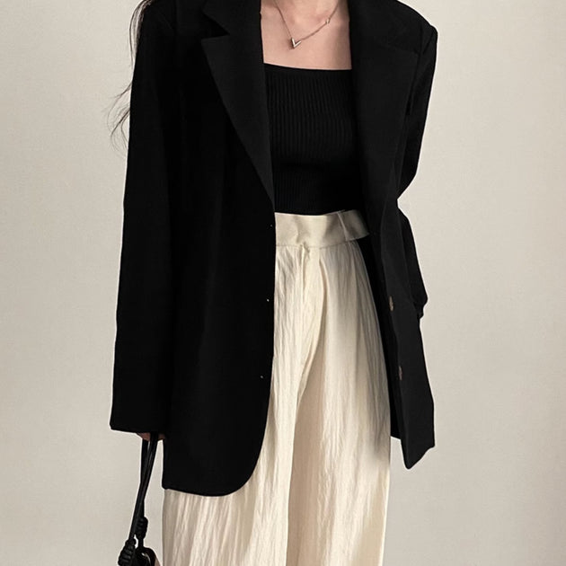 CLASSIC RIB CROP TOP - Aumori
