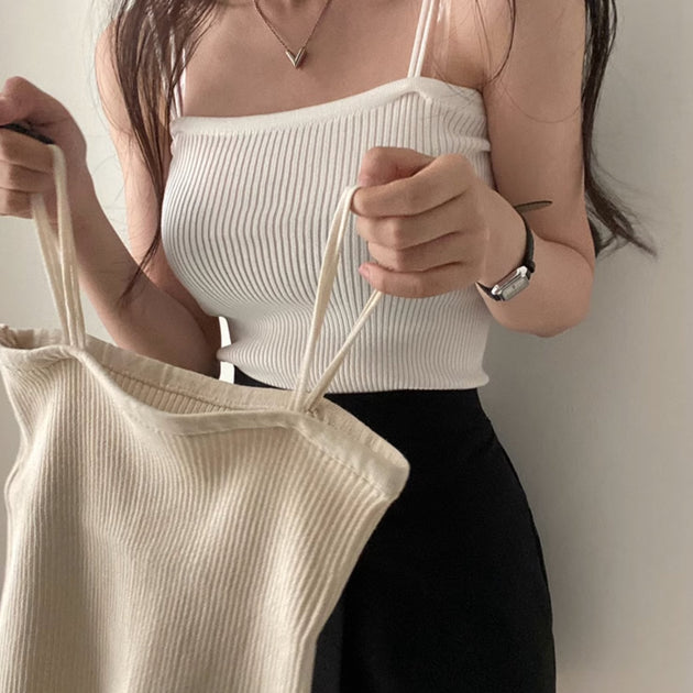 CLASSIC RIB CROP TOP - Aumori