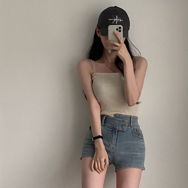 CLASSIC RIB CROP TOP - Aumori