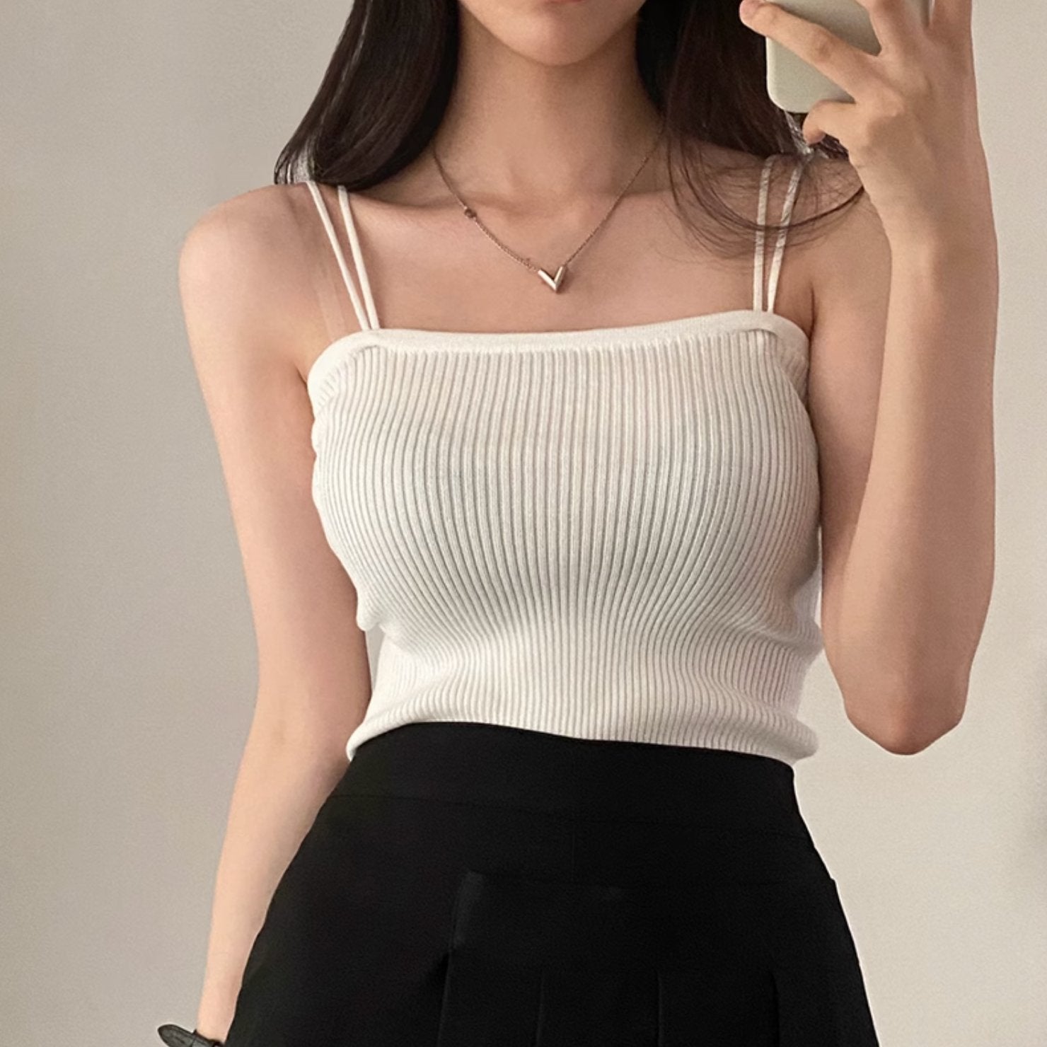 CLASSIC RIB CROP TOP - Aumori