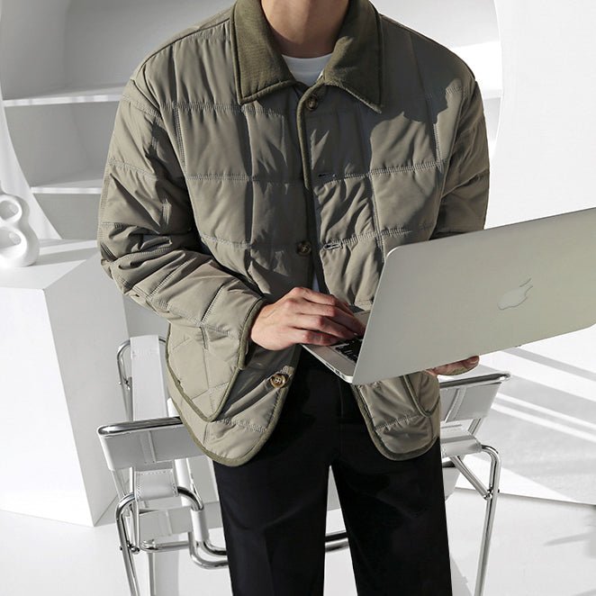 COLLAR BUTTON UP JACKET - Aumori