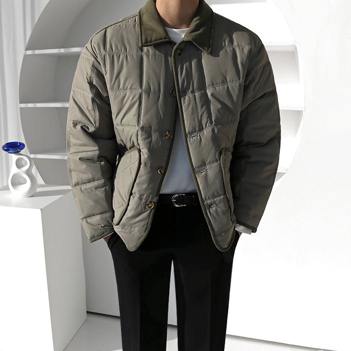 COLLAR BUTTON UP JACKET - Aumori