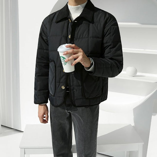 COLLAR BUTTON UP JACKET - Aumori