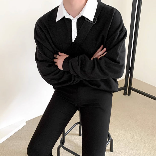 COLLARED LONG SLEEVE - Aumori