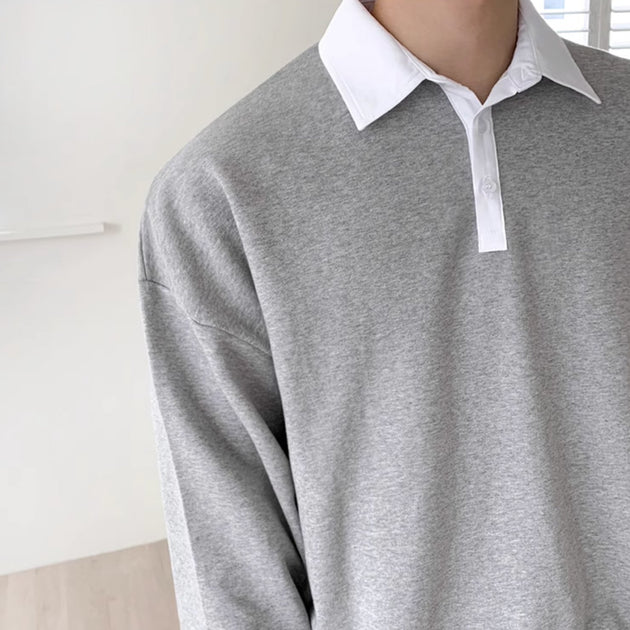COLLARED LONG SLEEVE - Aumori
