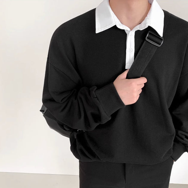COLLARED LONG SLEEVE - Aumori