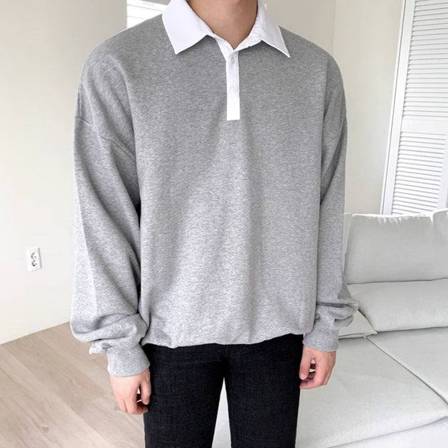 COLLARED LONG SLEEVE - Aumori