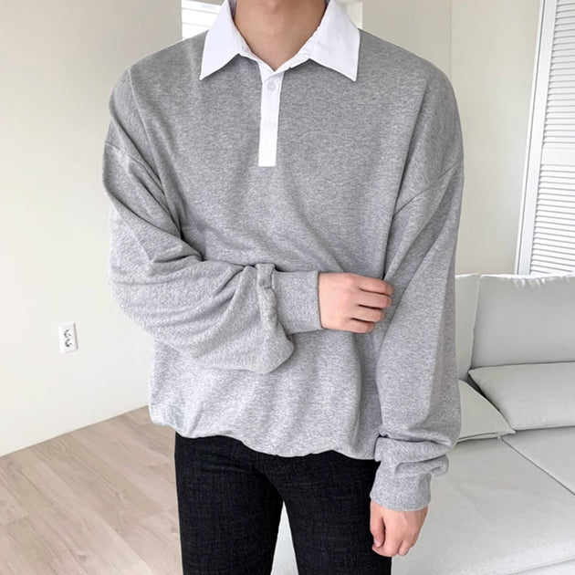 COLLARED LONG SLEEVE - Aumori