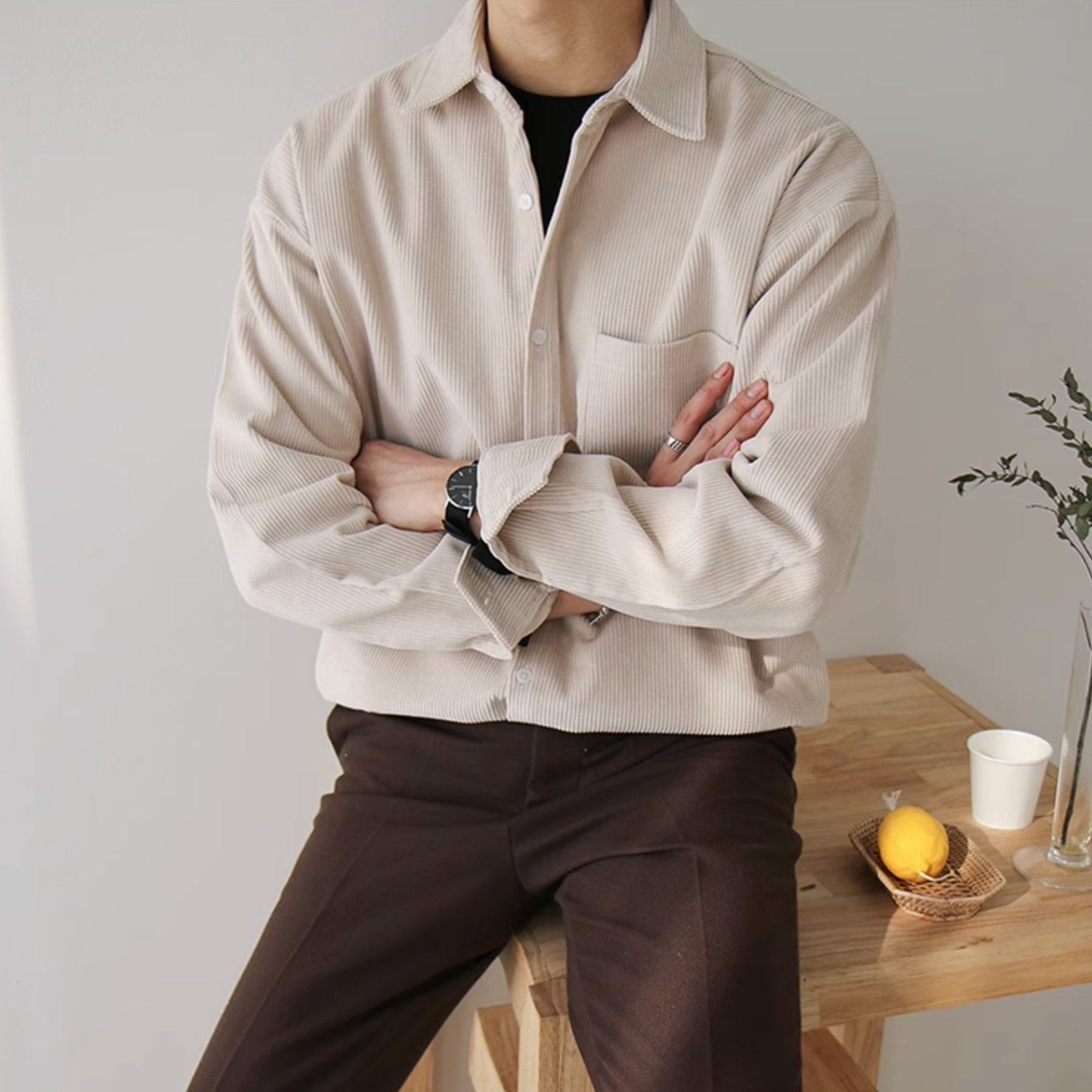 CORDUROY LONG SLEEVE - Aumori