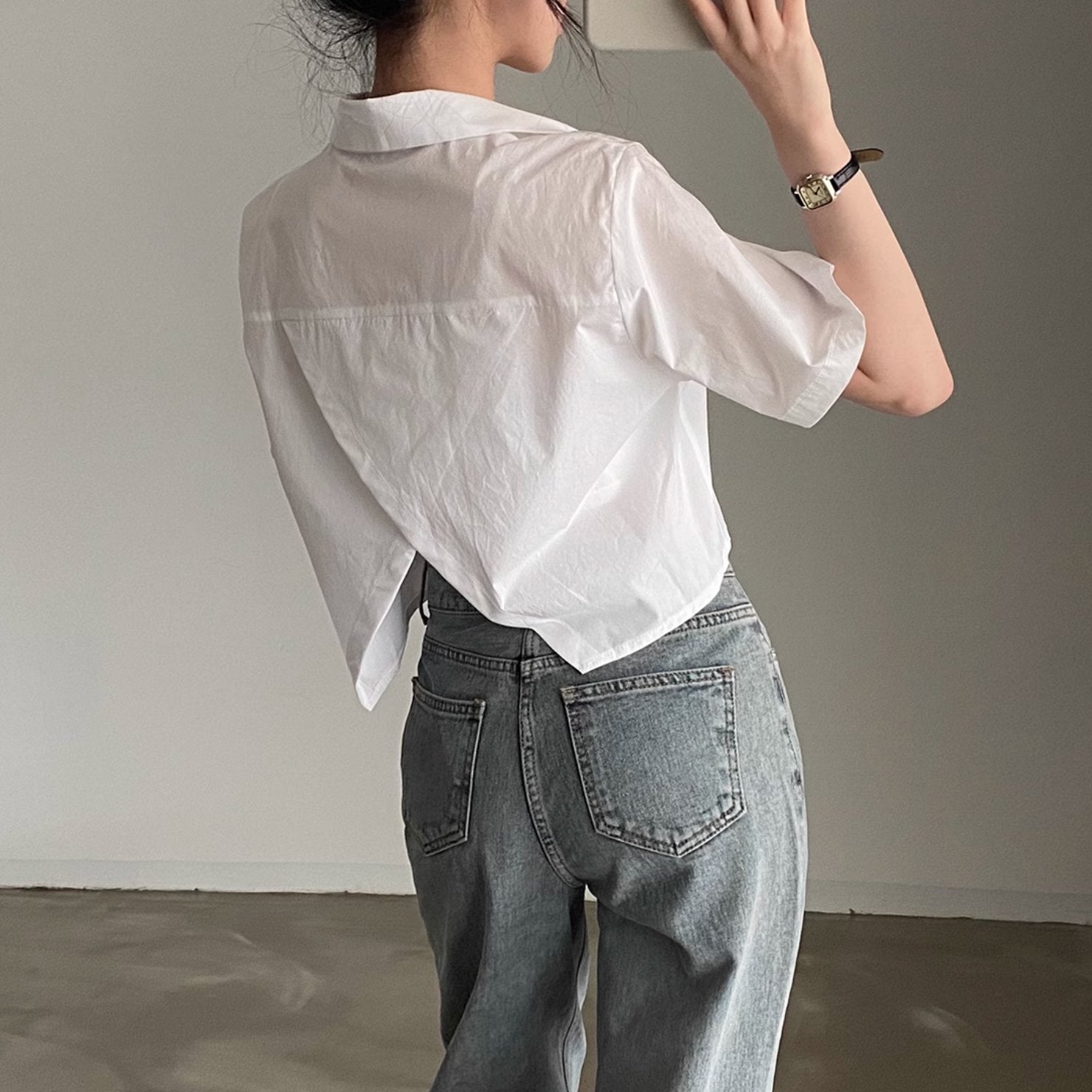 CROSS BACK SHIRT - Aumori