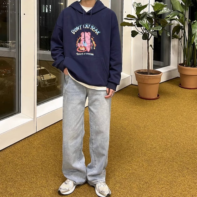 CRYING BEAR HOODIE - Aumori